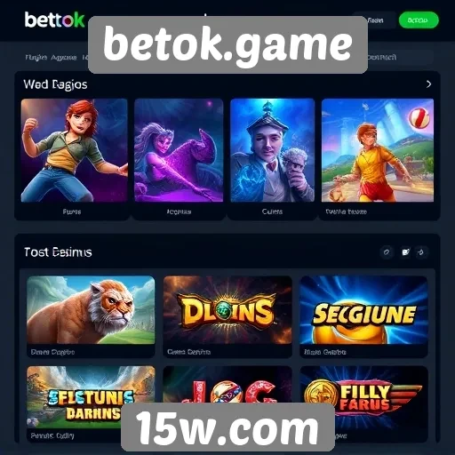 Principais jogos disponíveis em betok.game